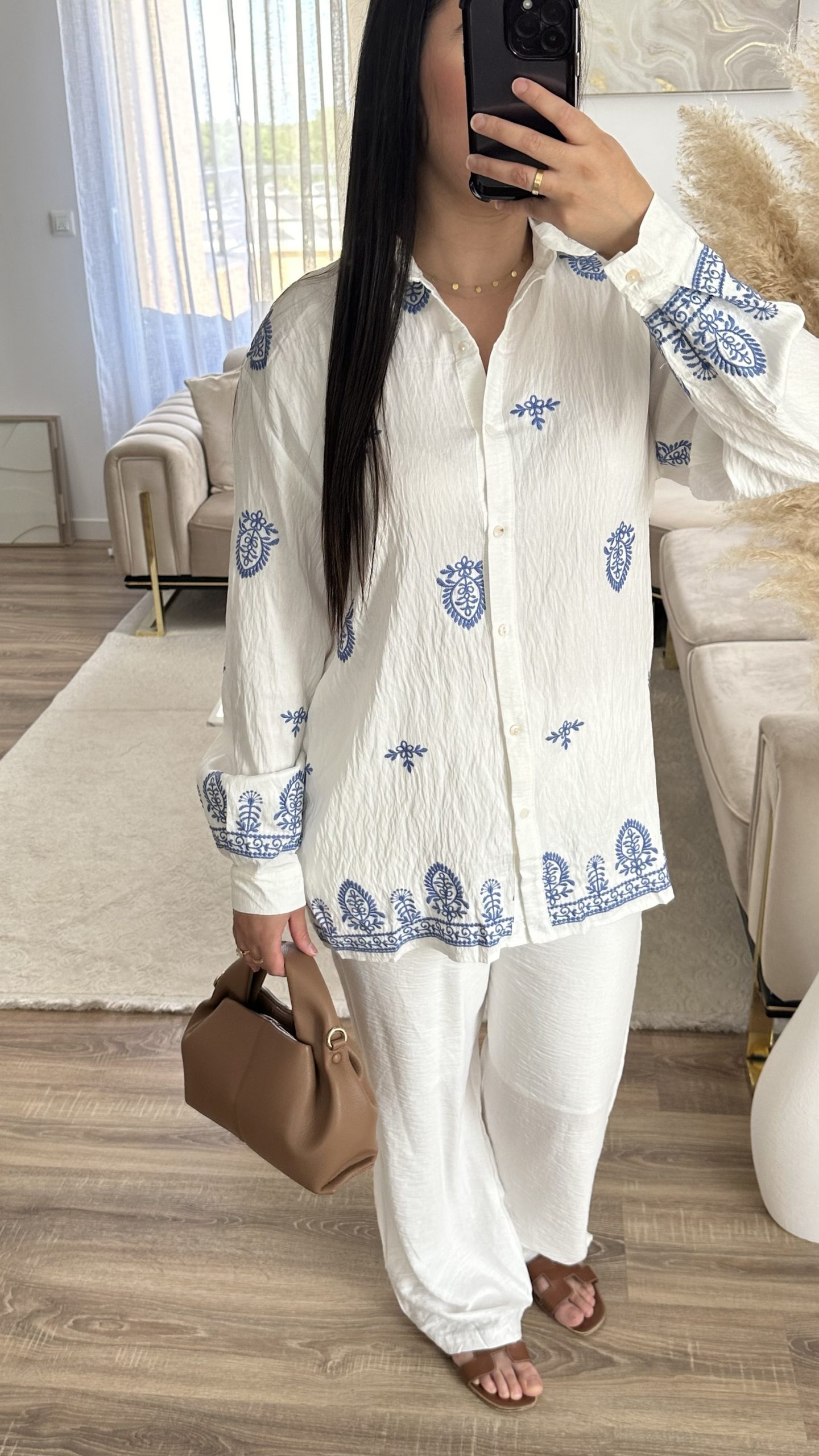 Ensemble brodée | blanc