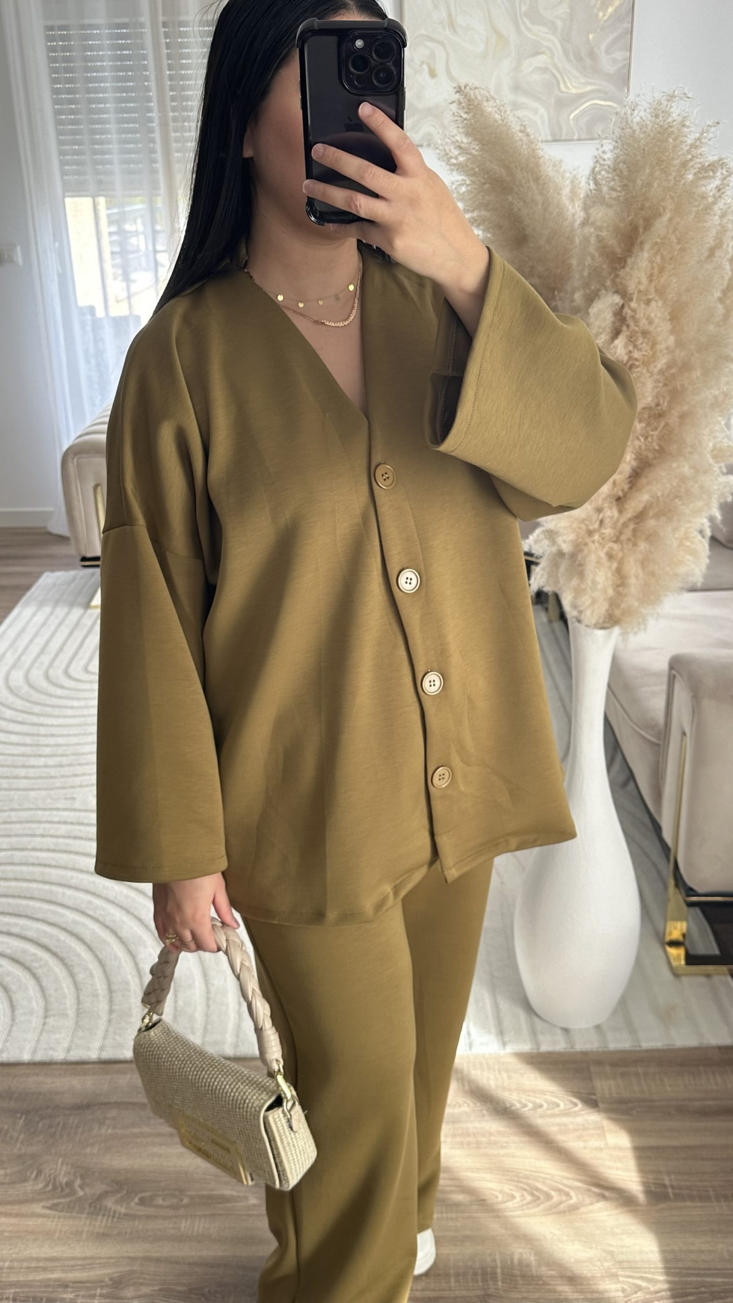 Ensemble fluide | vert anis