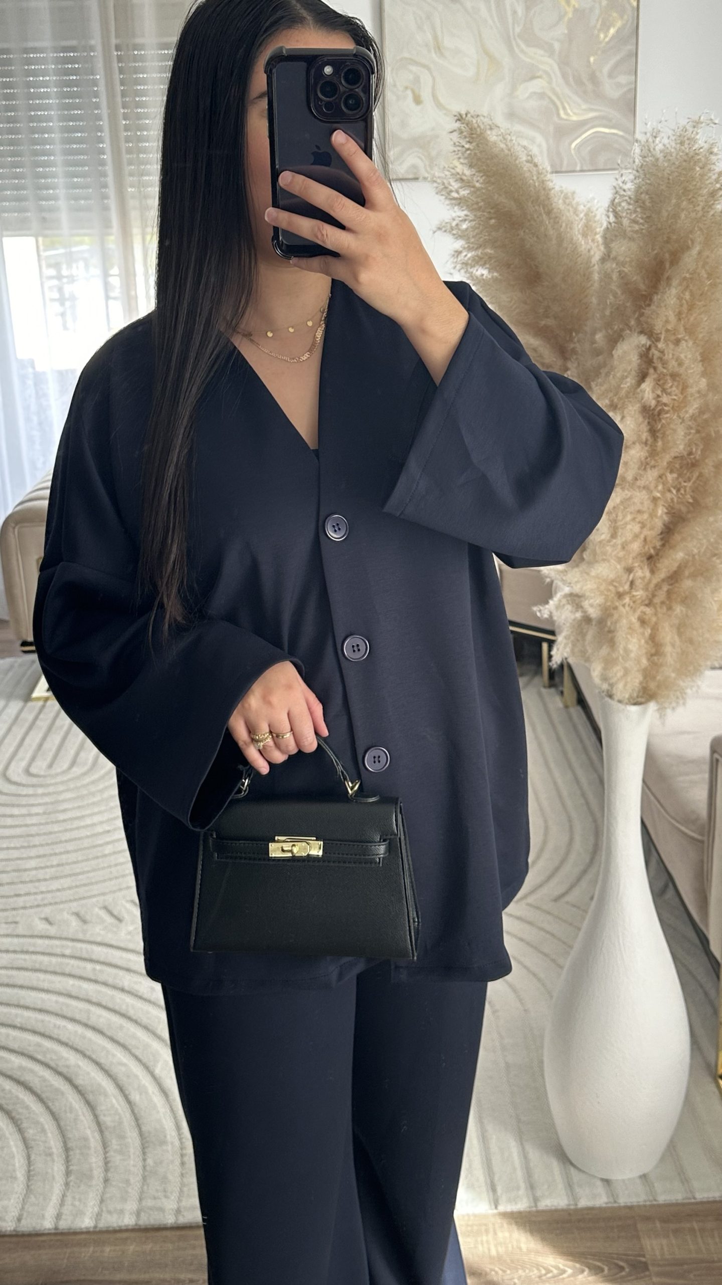 Ensemble fluide | bleu marine