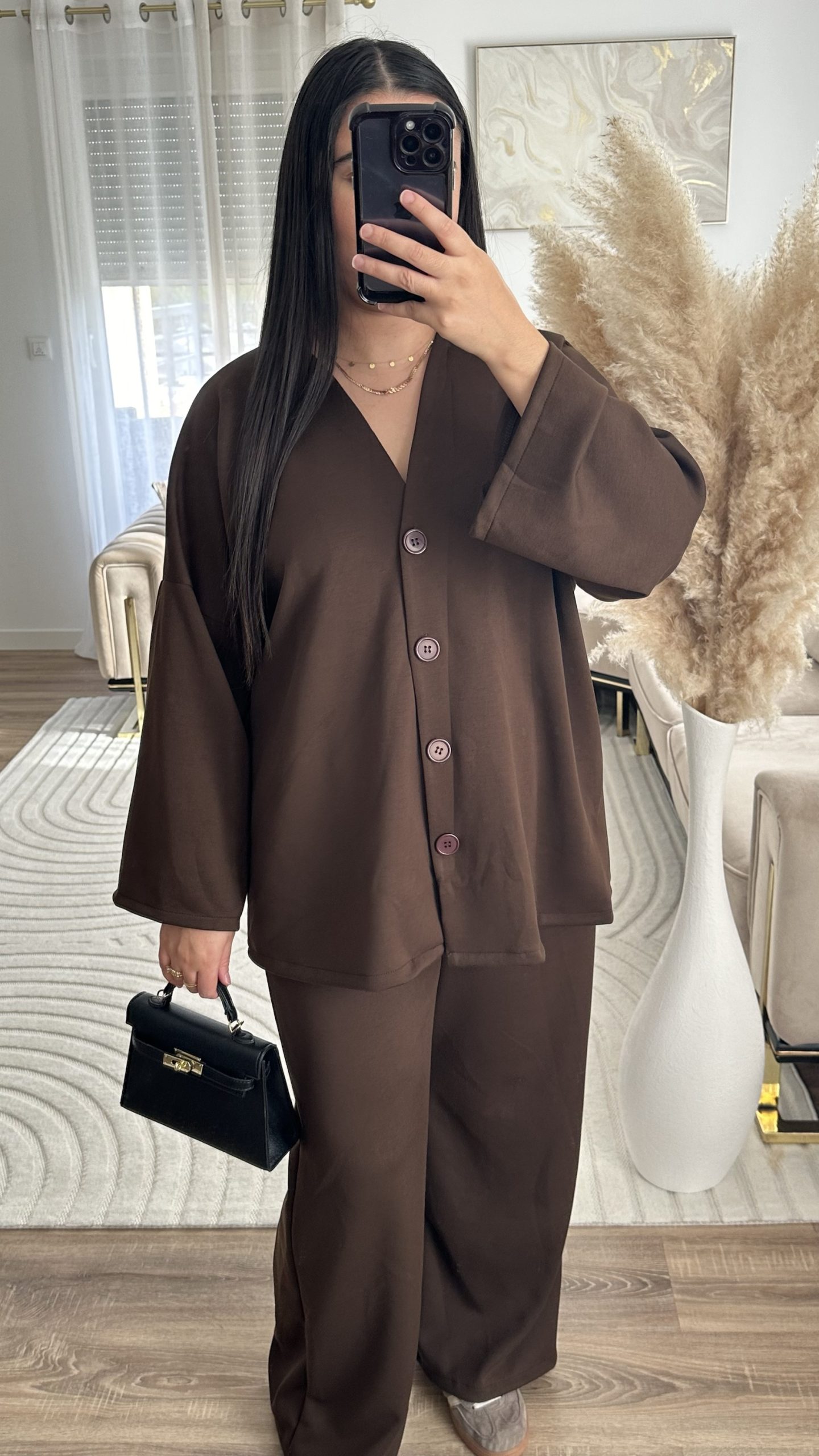 Ensemble fluide | marron