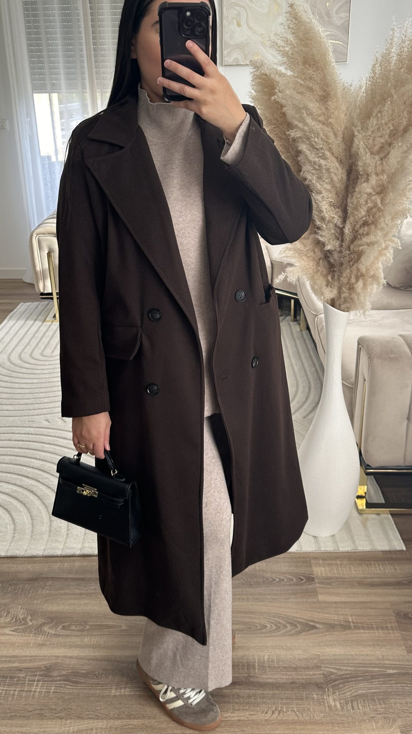 Manteau classy marron