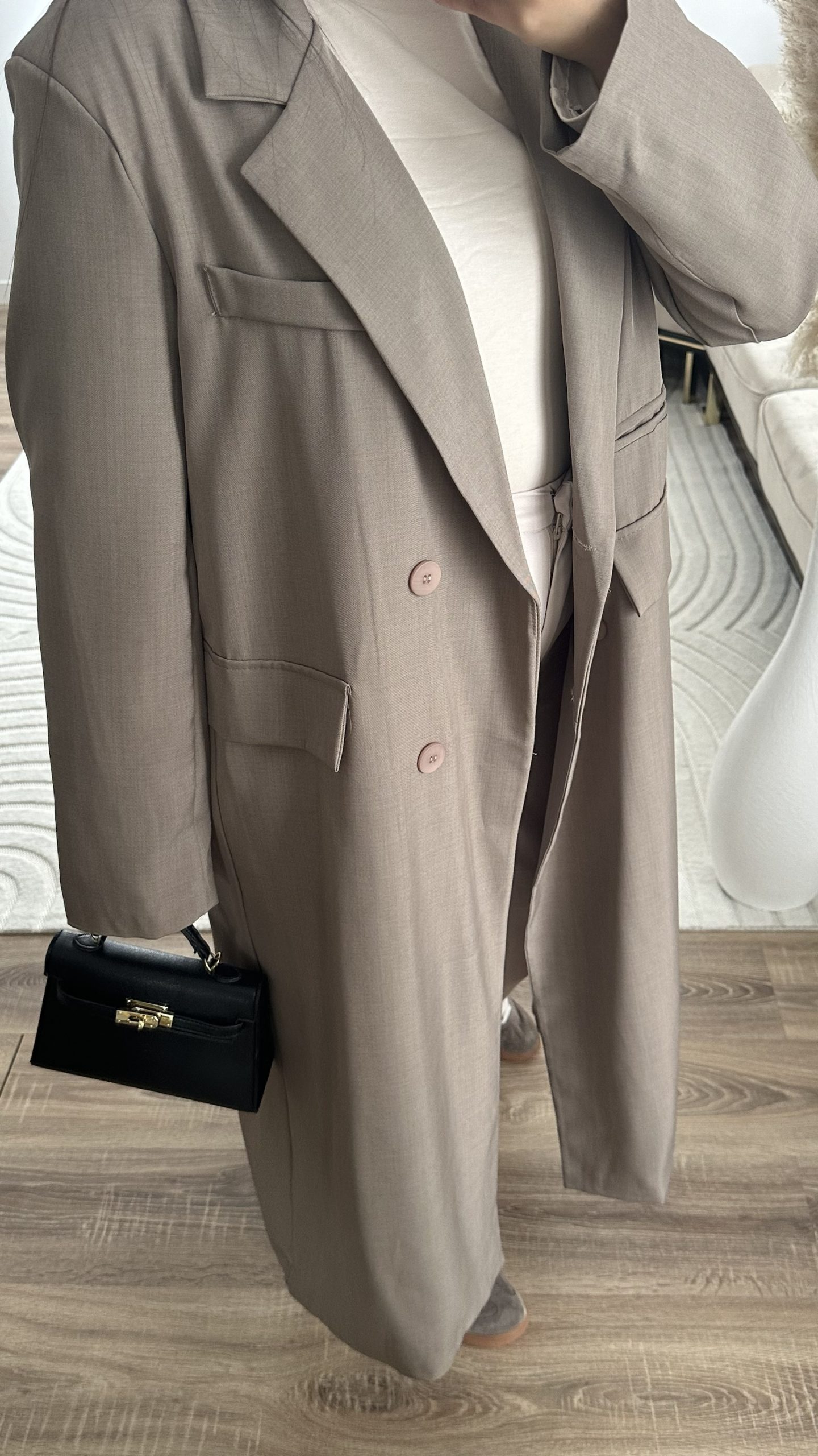 Blazer long | taupe