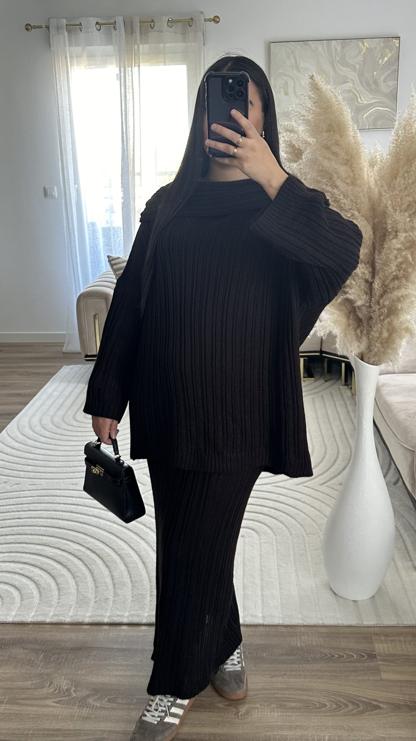 Ensemble jupe | marron foncée