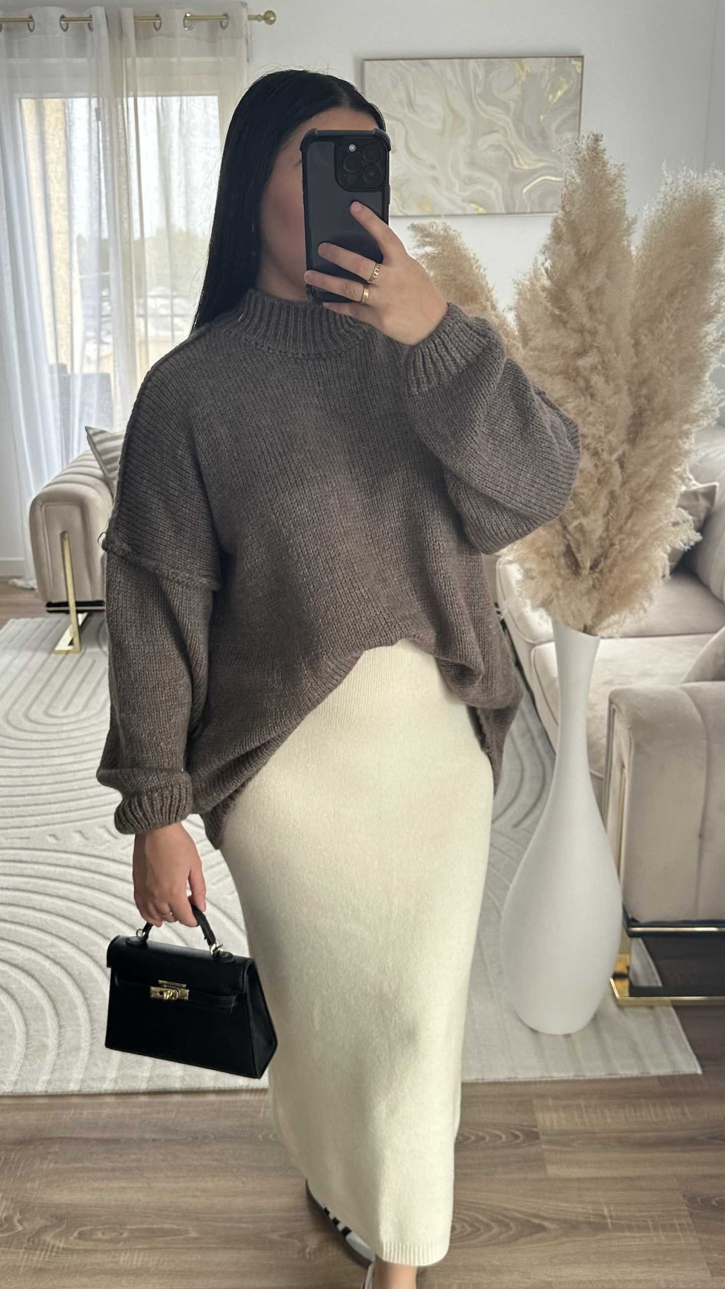 Pull mohair | taupe