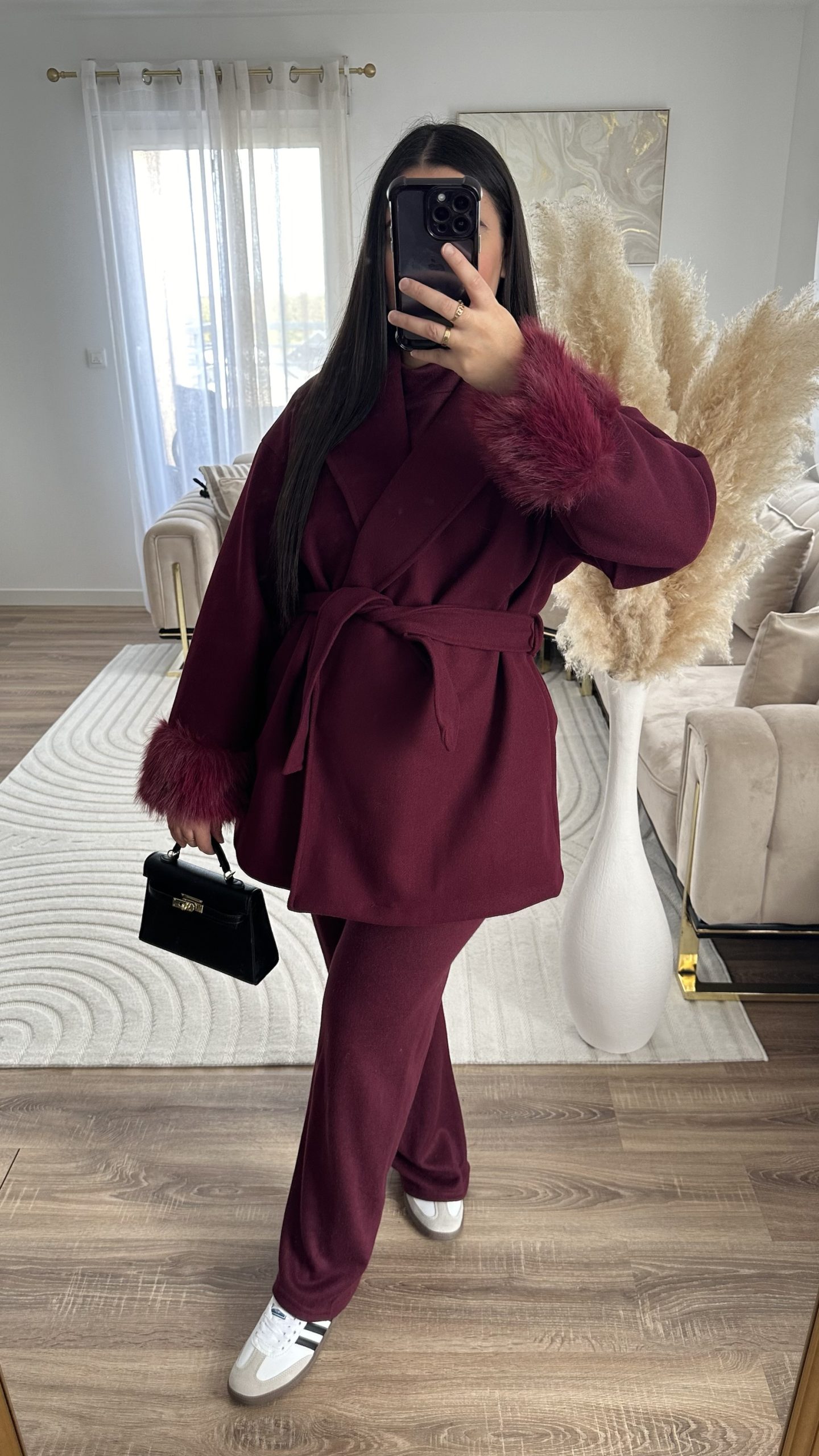 Manteau Lina | Bordeaux