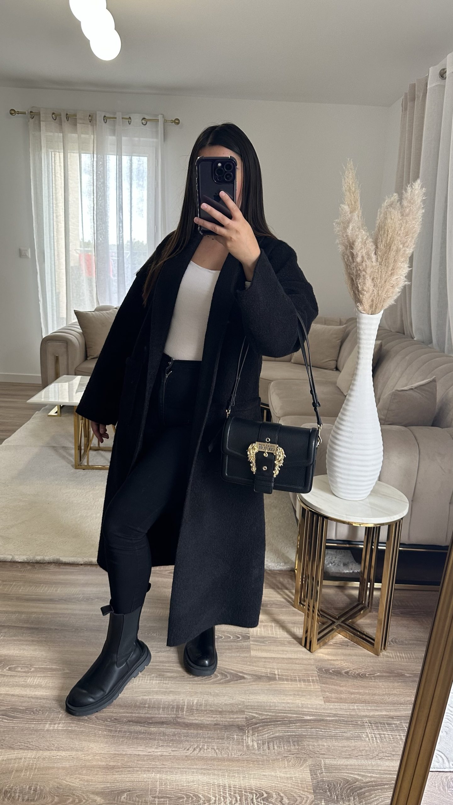 Manteau à revers | noir