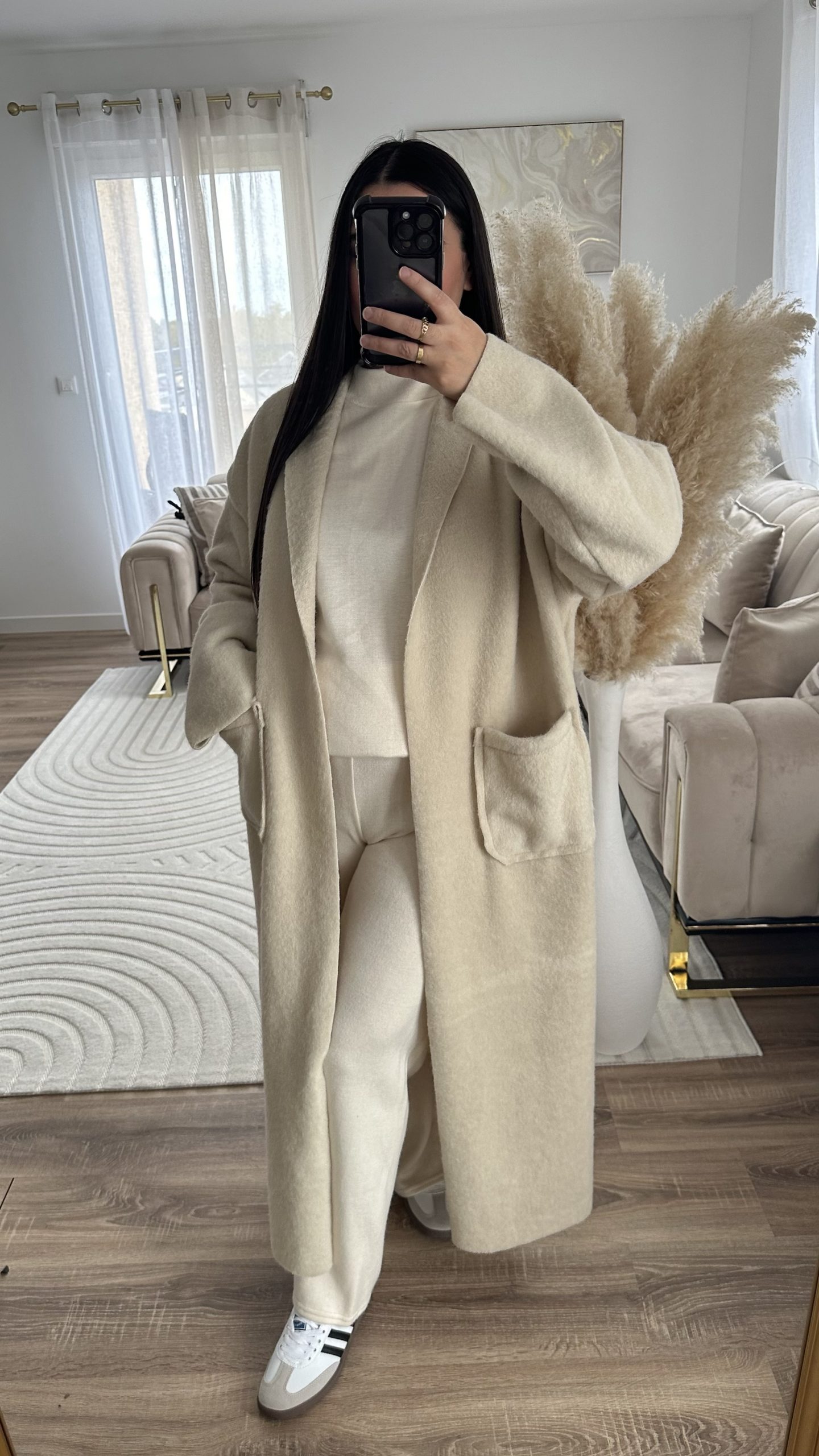 Manteau à revers | beige