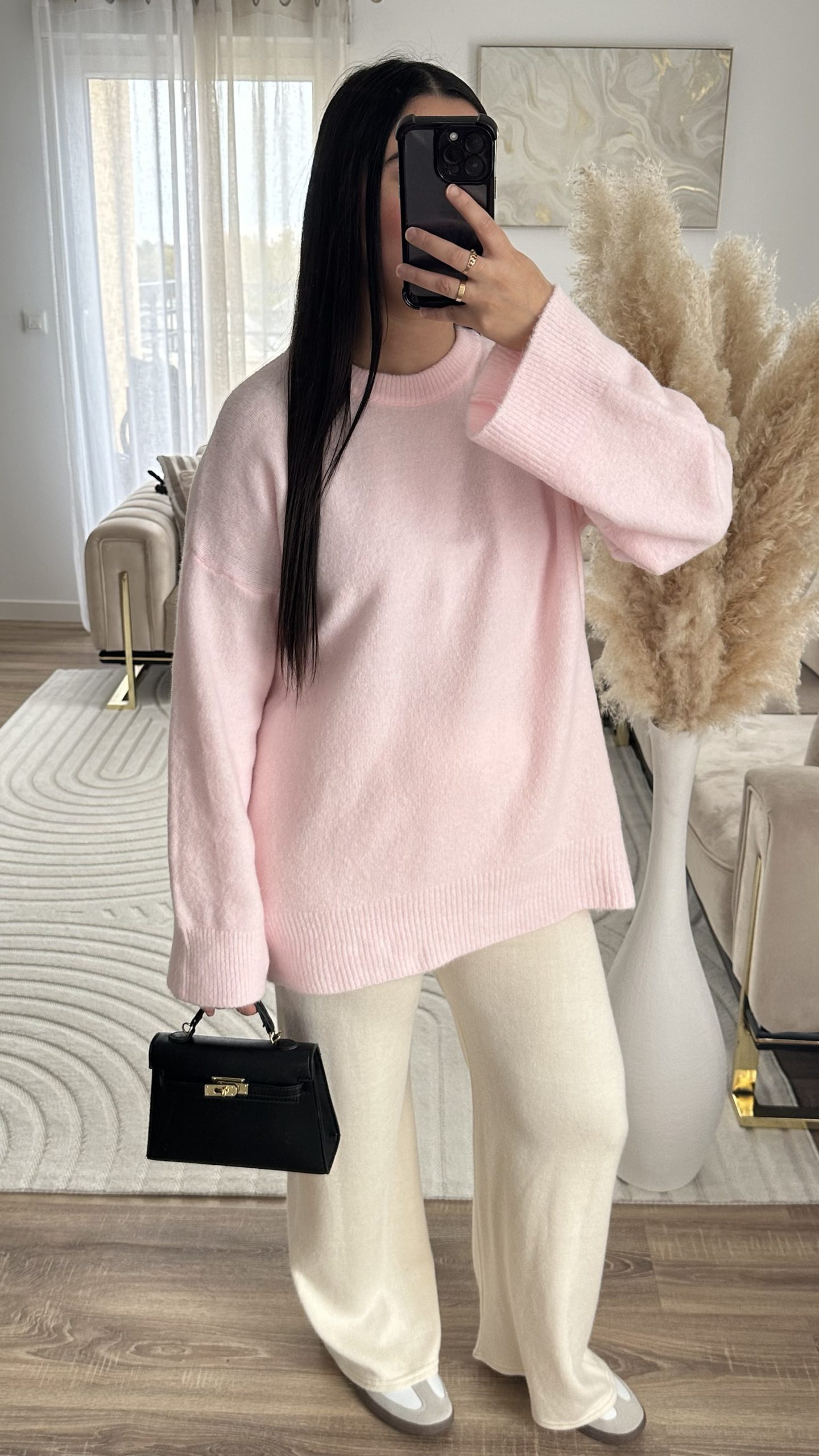 Pull en laine | rose